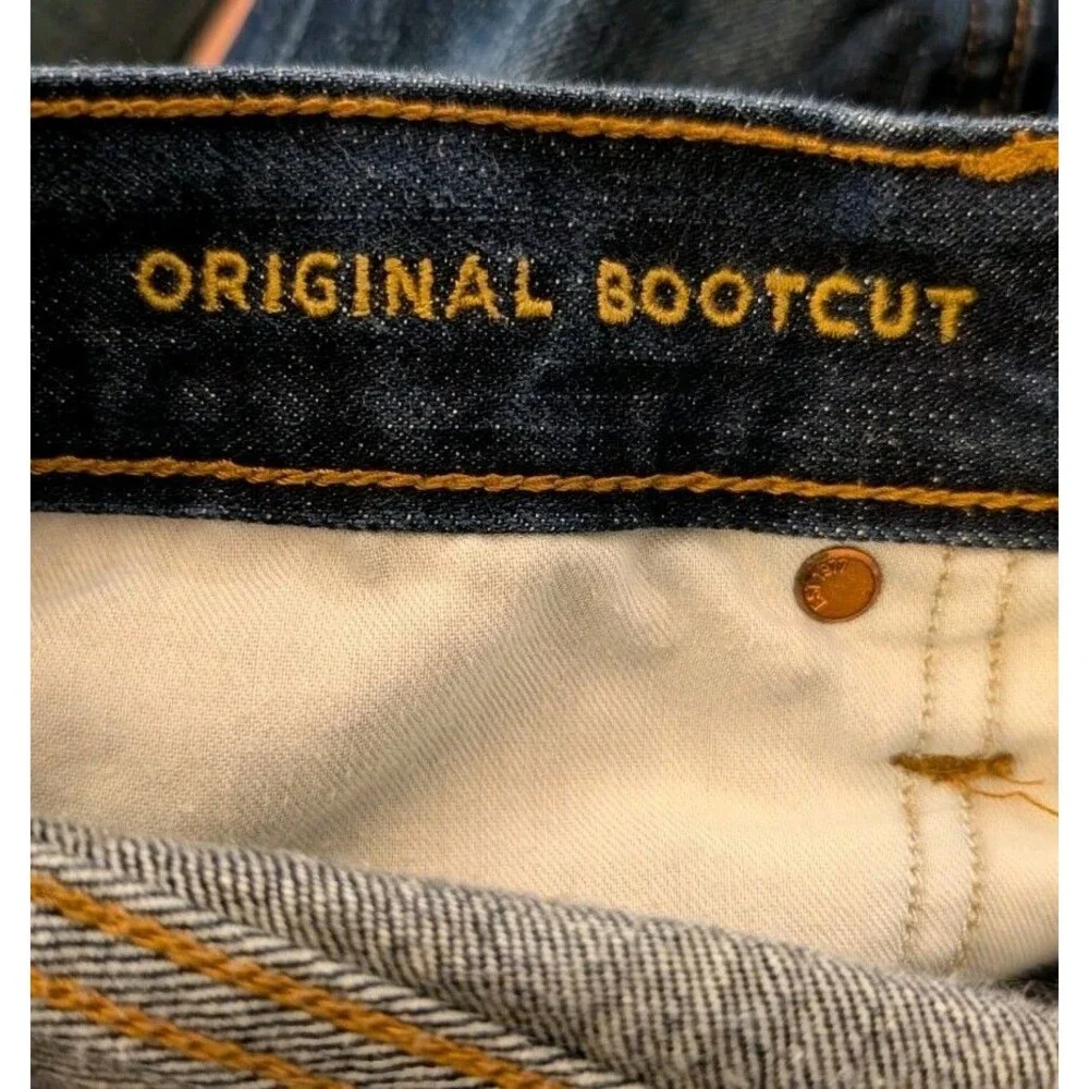 American Eagle Original Bootcut Jeans Mens 34x32 Dark Wash 100% Cotton Denim